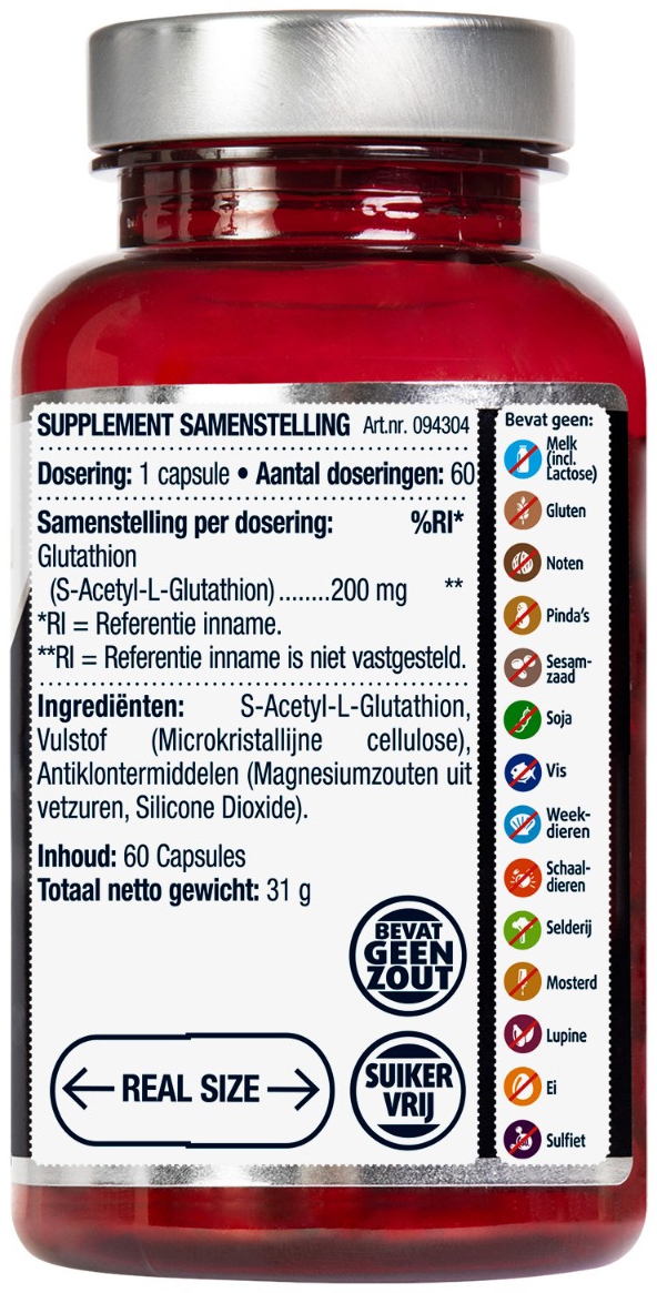 Lucovitaal Puur Glutathion 60 capsules