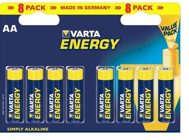 Hoge Energy AA Batterijen 8 st