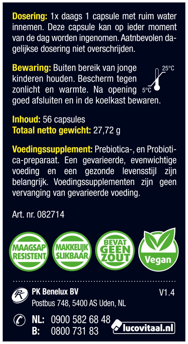 Lucovitaal Super Pre & Probiotica 14 Capsules
