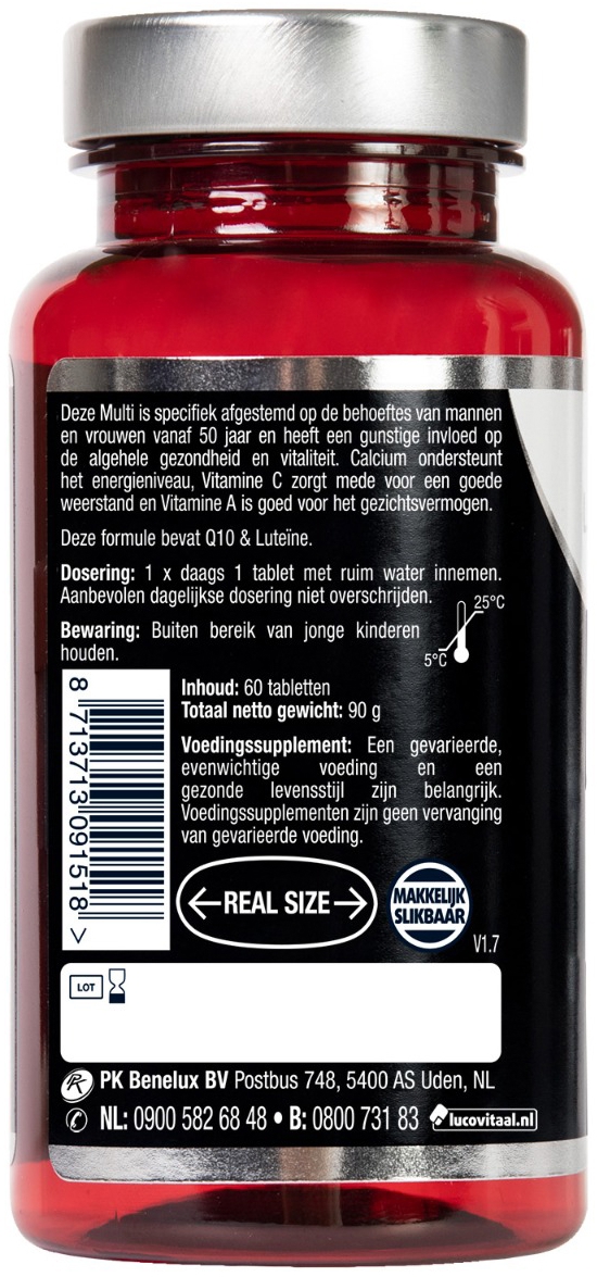 Lucovitaal Multivitamines A-Z 50+ 60 Tabletten