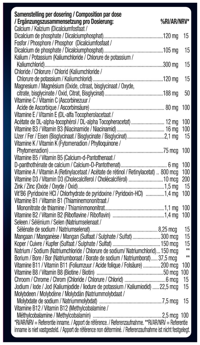 Lucovitaal Magnesium Vitaminen & Mineralen Compleet 30 tabletten