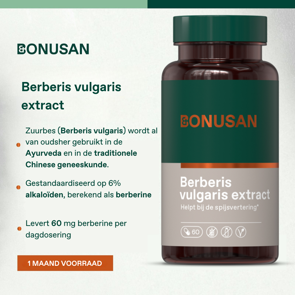Bonusan Berberis Vulgaris Extract 60 Vegetarische Capsules