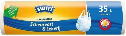 Swirl Afvalzak 35lt Handvatten 15st