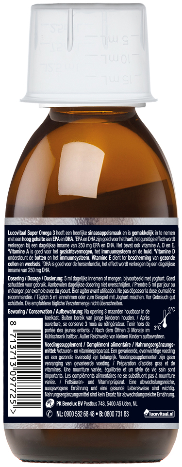 Lucovitaal Super Omega-3 Vloeibaar 125 ML