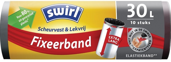 Afvalzak Fixeerband 30 Liter 10 stuks