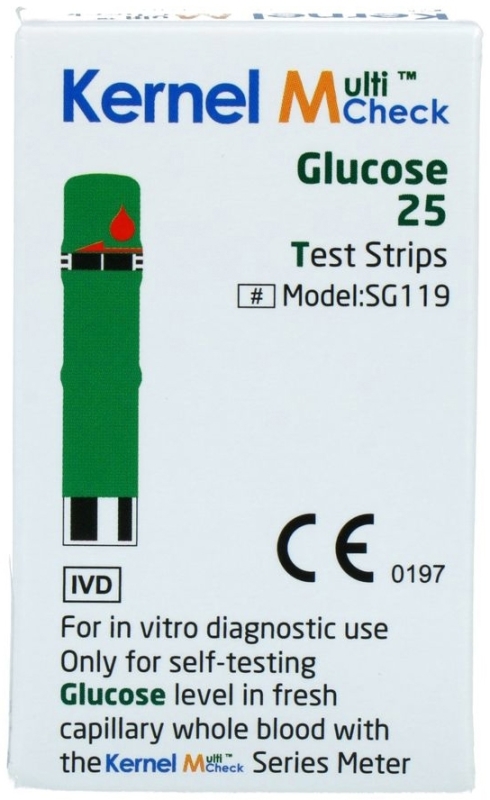 Multicheck glucose teststrips 25st