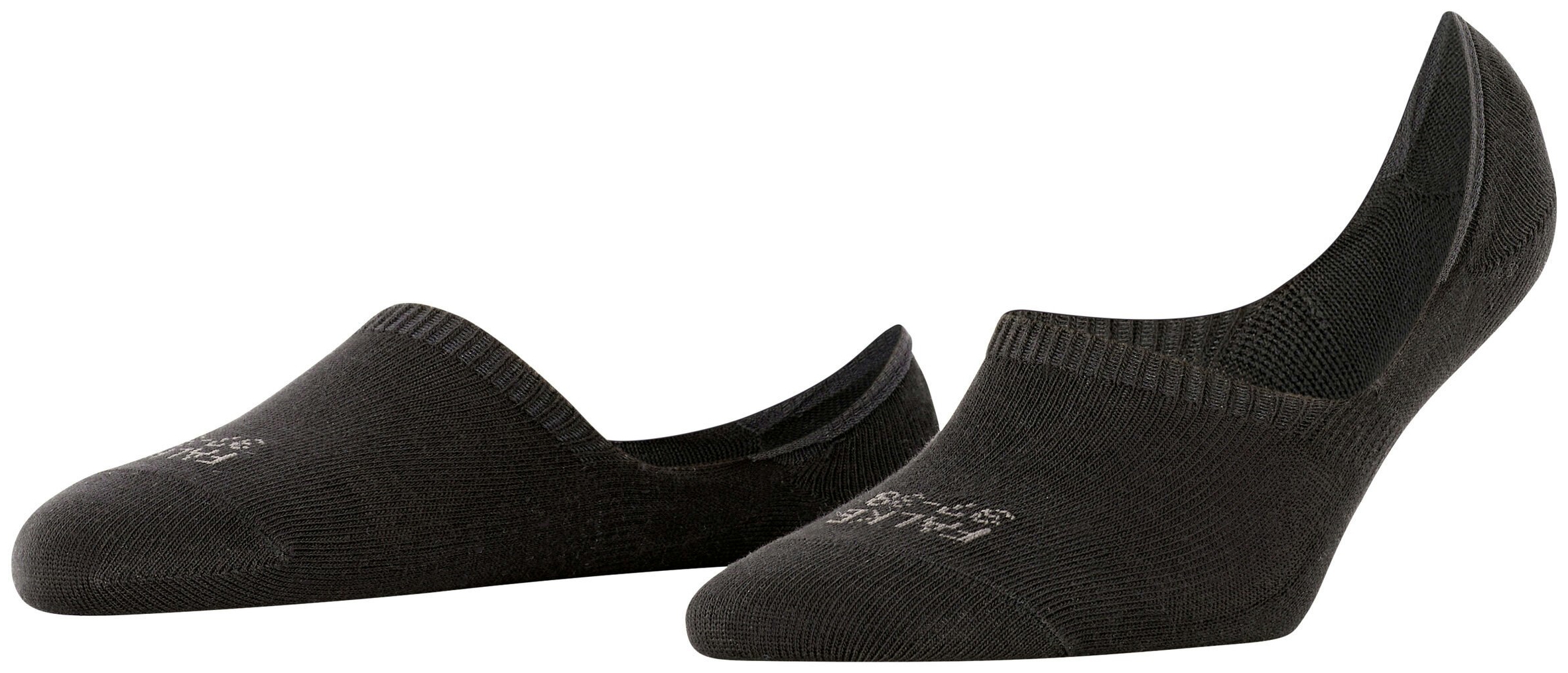 FALKE Dames Step High Cut Footies Zwart