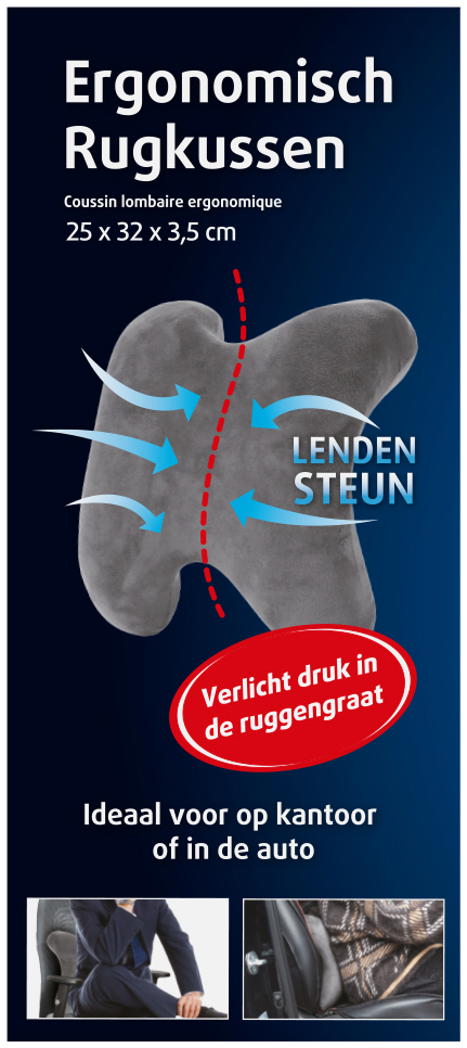 Lucovitaal Ergonomisch Rugkussen 1 stuk
