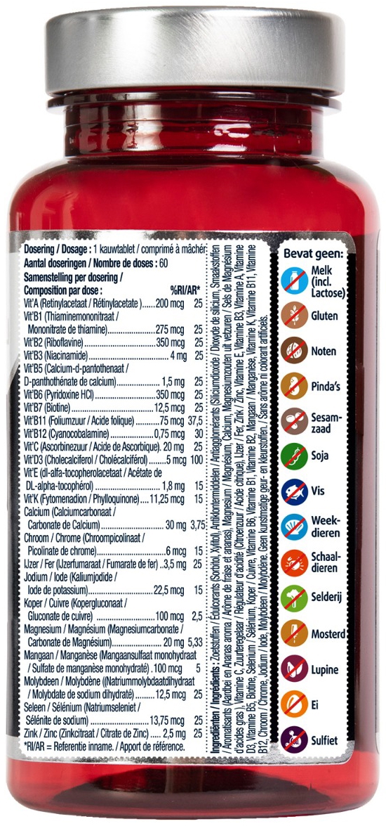Lucovitaal Multi+ Compleet Kids 60 Kauwtabletten