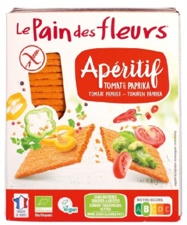 Aperitif Crackers Tomaat / Paprika Bio 150g