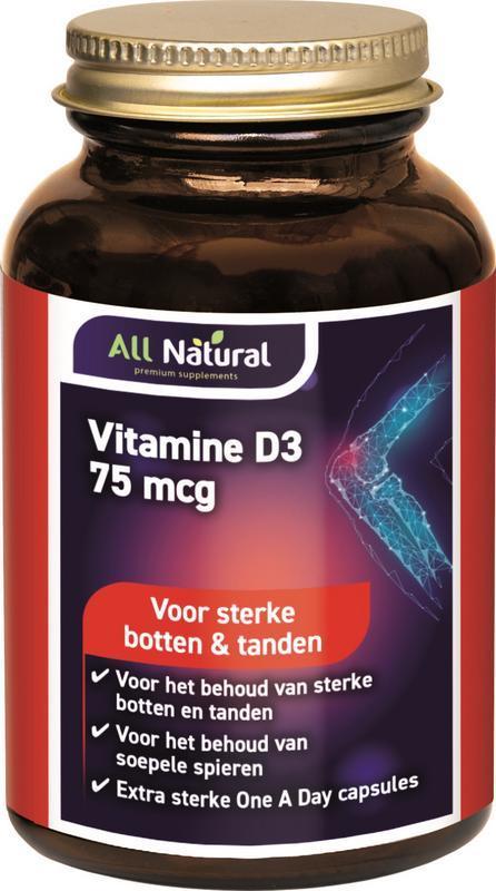 Vitamine D3 75mcg 30 Capsules
