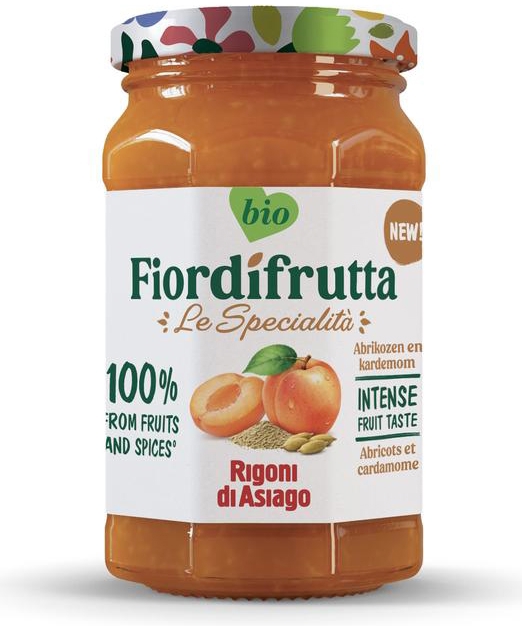 Fiordifrutta Abrikoos & Kardamom Jam Biologisch 250 gram