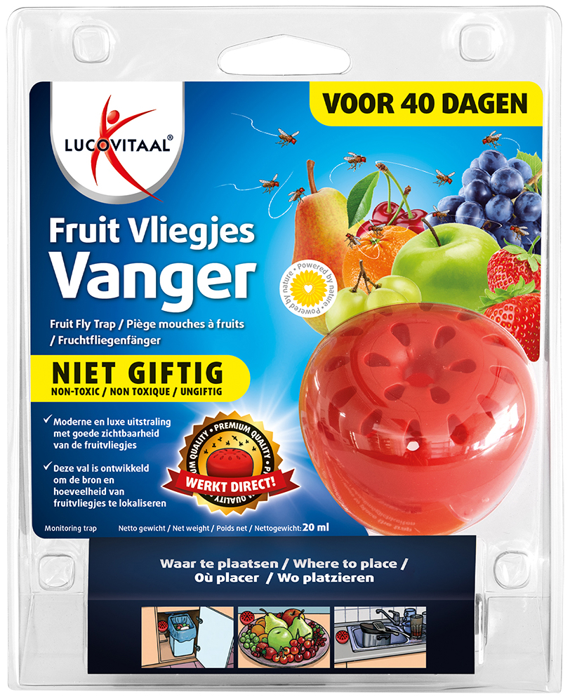 Lucovitaal Fruitvliegjes Vanger 1 stuk