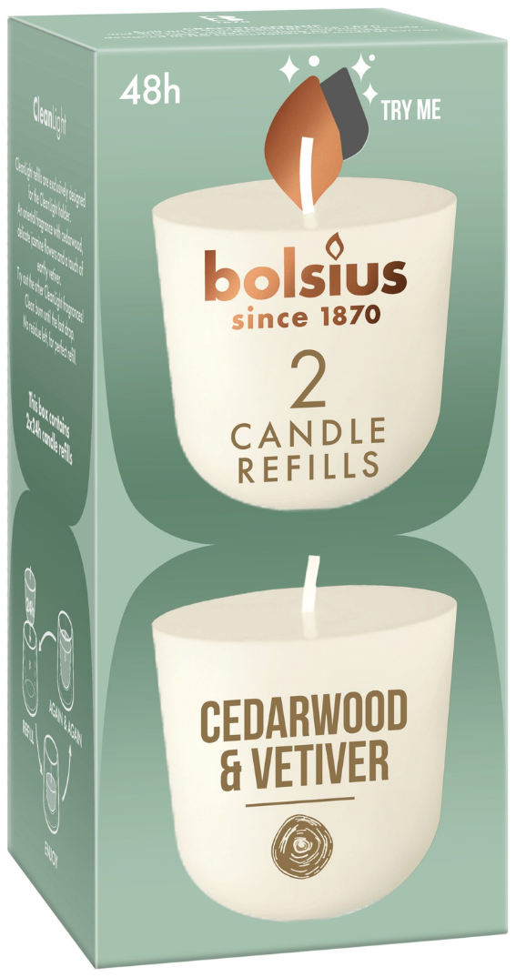 Bolsius Navul Clean Cedar&verv 2st