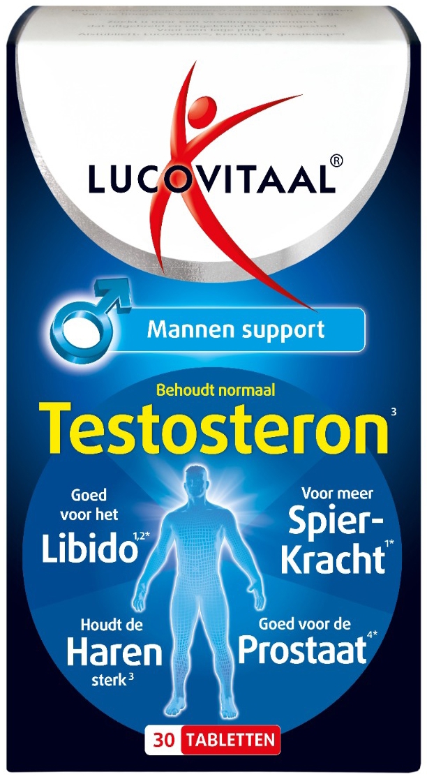 Lucovitaal Testosteron Mannen Support 30 Tabletten