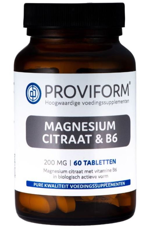 Magnesium Citraat 200 mg & B6 60tab