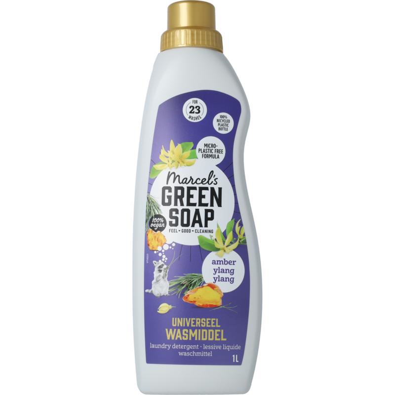 Marcel's Green Soap Wasmiddel Amber & Ylang Ylang 23 Wasbeurten 1 liter