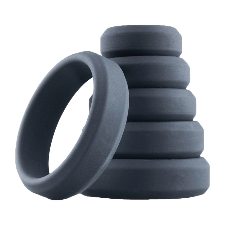 6-delige Cockring Set- Grijs