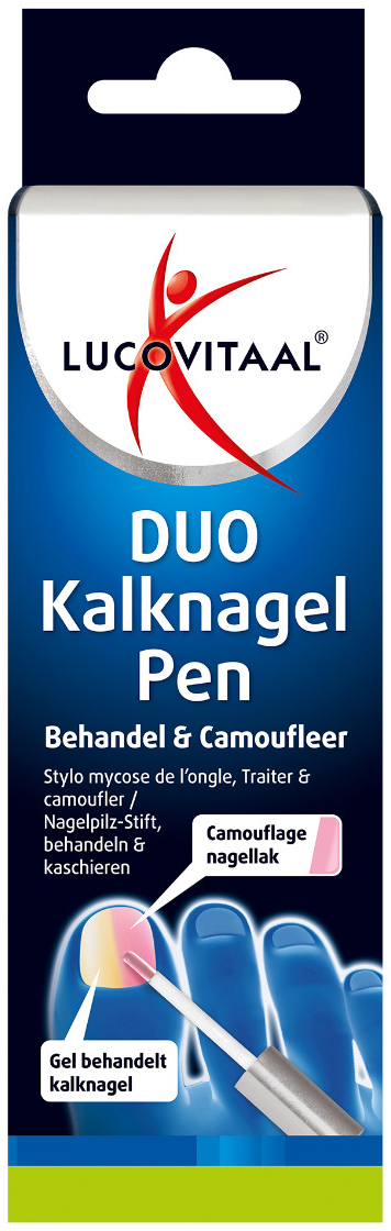 Lucovitaal Kalknagel Pen Duo Behandel & Camoufleer 2x4 ml