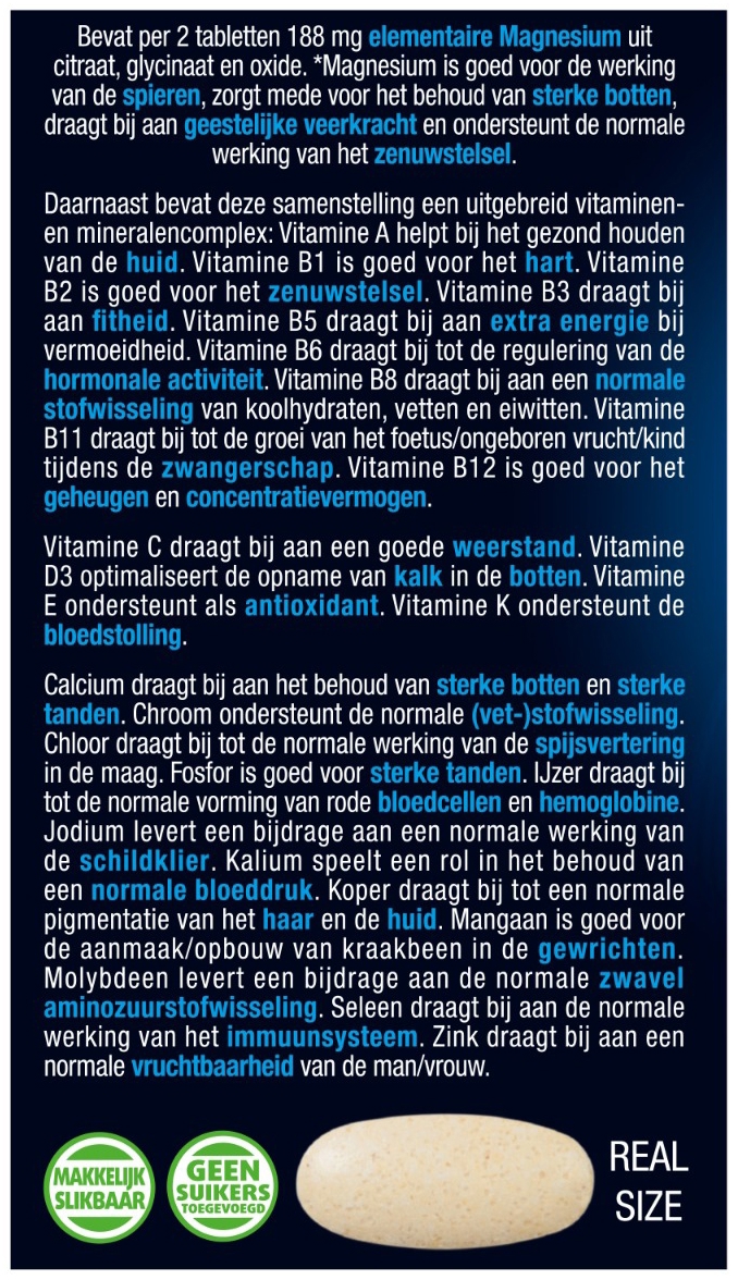 Lucovitaal Magnesium Vitaminen & Mineralen Compleet 30 tabletten