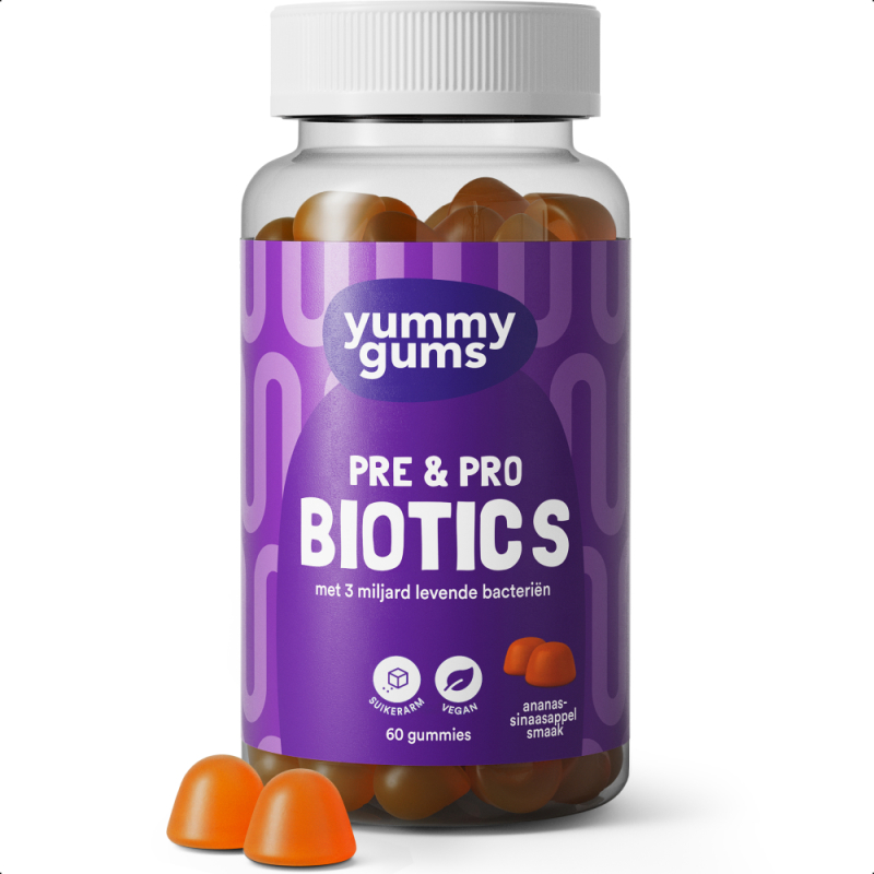 Pre & Pro Biotics  60 Gummies