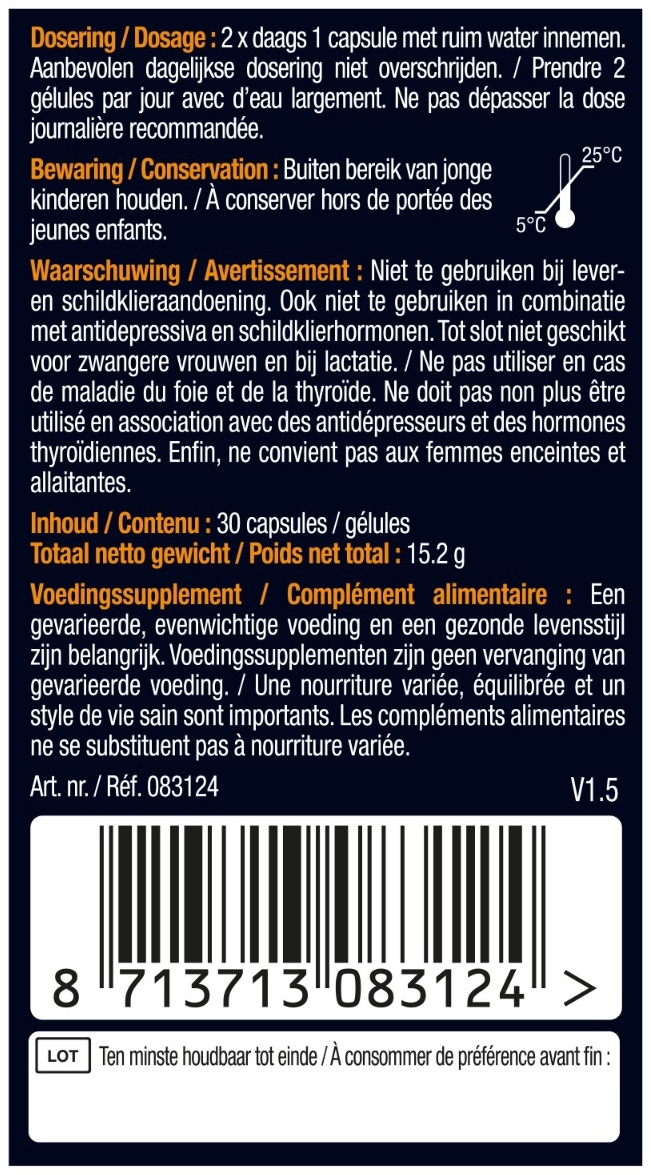 Lucovitaal Ashwagandha KSM-66 Super 30 capsules