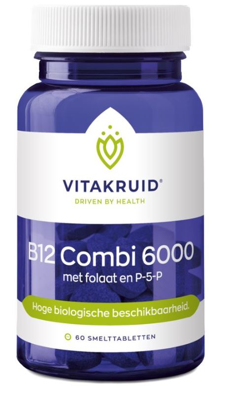 B12 Combi 6.000® met Actief Folaat Vitamine 60 Tabletten