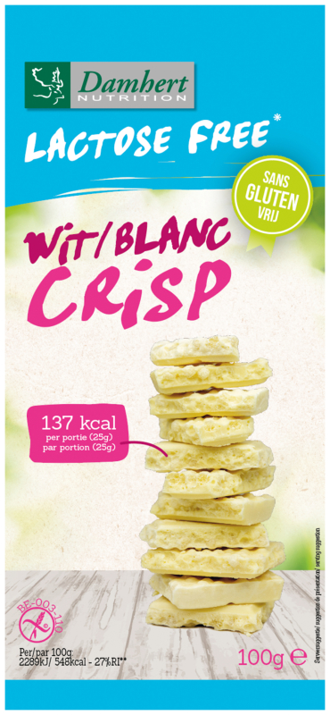 Chocoladetablet Wit Crisp 100 Gram