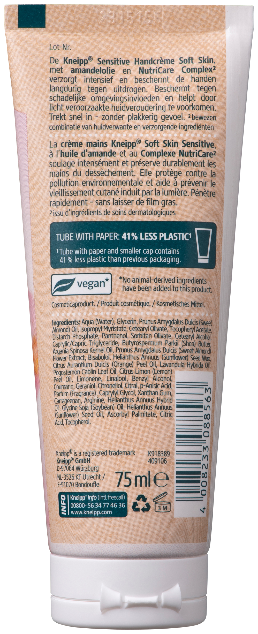 Kneipp Handcrème Soft Skin Amandelolie 75 ML