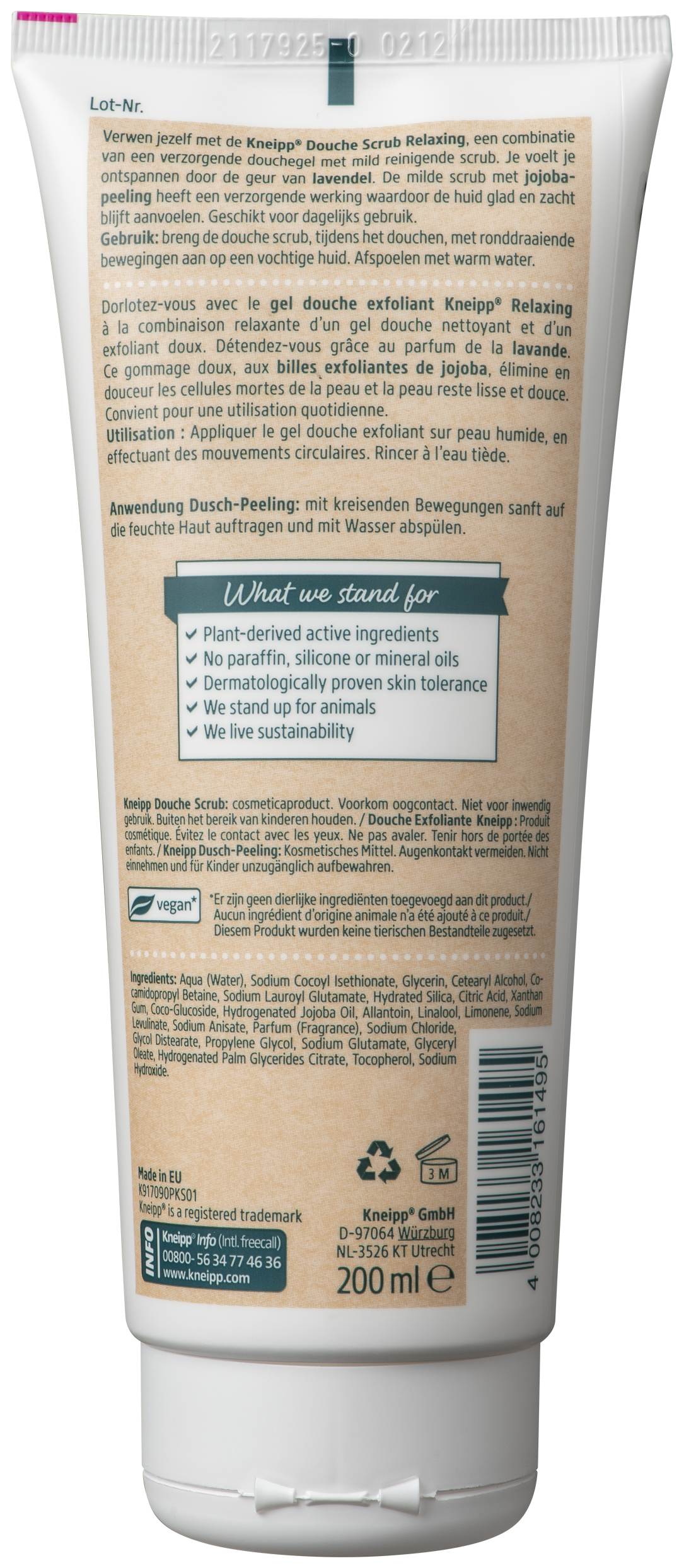 Kneipp Douche Scrub Relaxing 200 ML