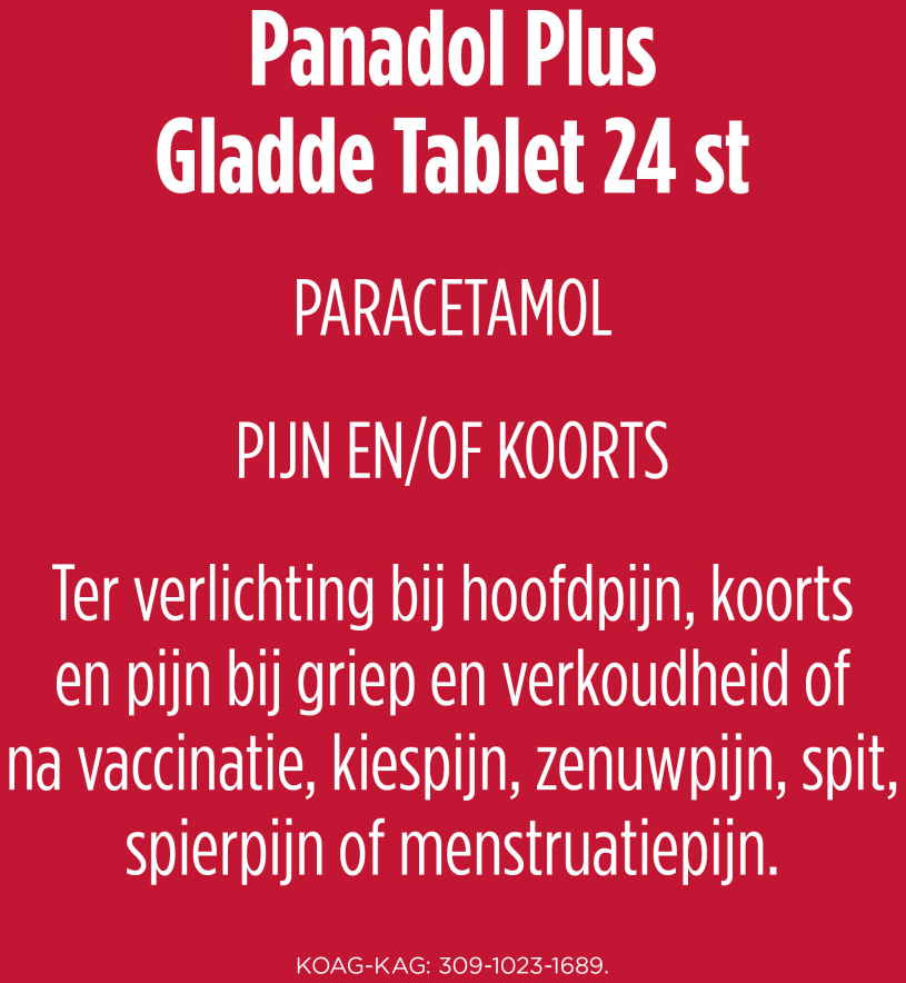 Panadol Plus Gladde Tablet 24 Tabletten