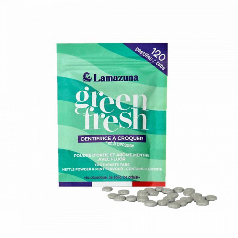 Lamazuna Toothpaste tablets greenfresh nettle mint bio 30g