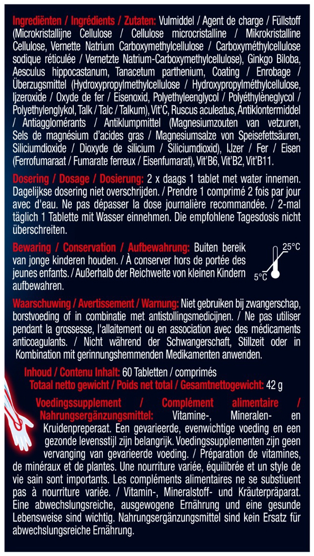 Lucovitaal Bloedcirculatie Support 60 Tabletten