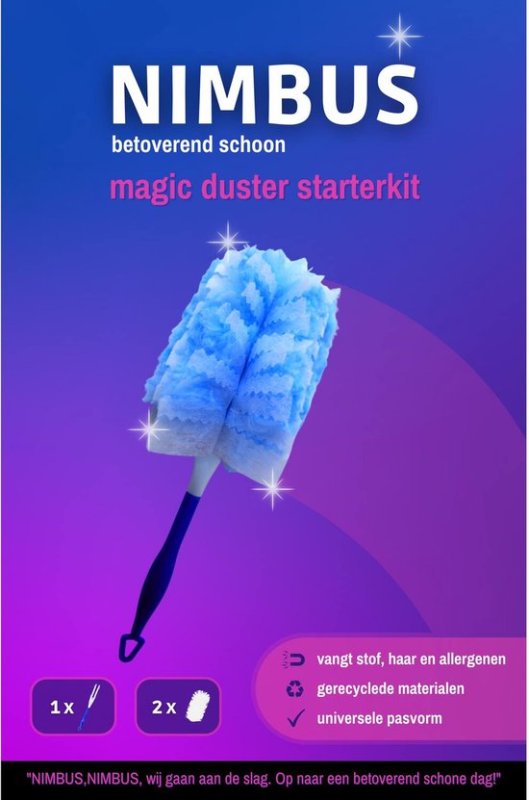 Magic Duster Starerkit Houder Met 2 Navullingen