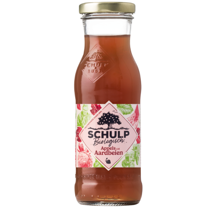 Appel & Aardbeisap Biologisch 200 ml