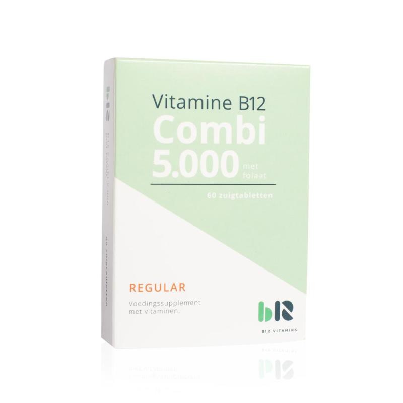 B12 Combi 5000 Met Folaat Zonder B6 60 Tabletten