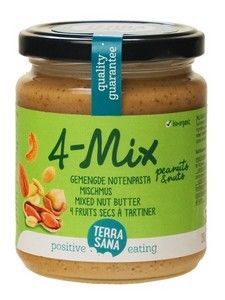 TerraSana Gemengde notenpasta zonder zout 250g