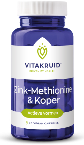 Vitakruid Zink Methionine & Koper 90 Capsules