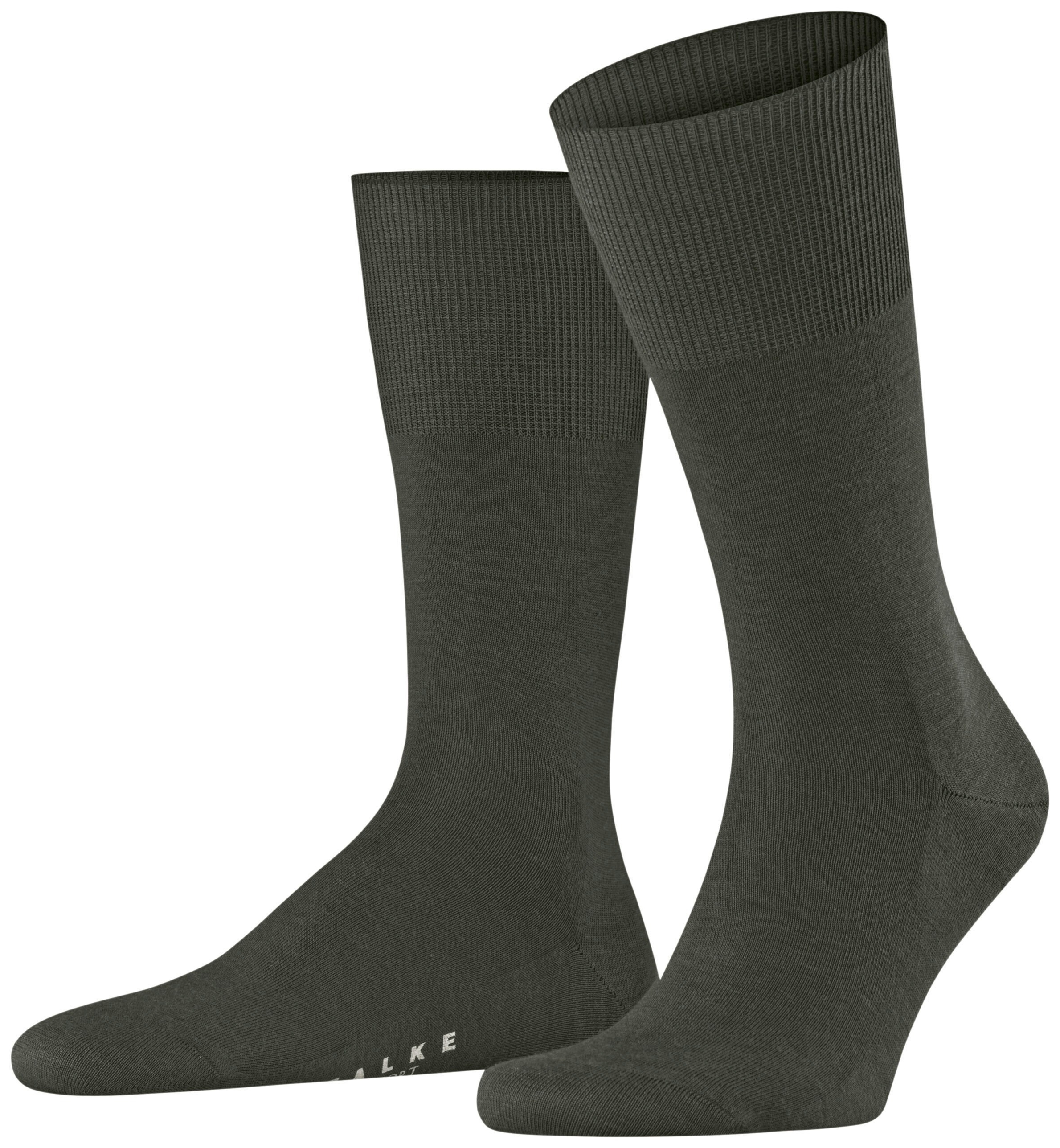 FALKE Heren Airport Sokken Green Melange