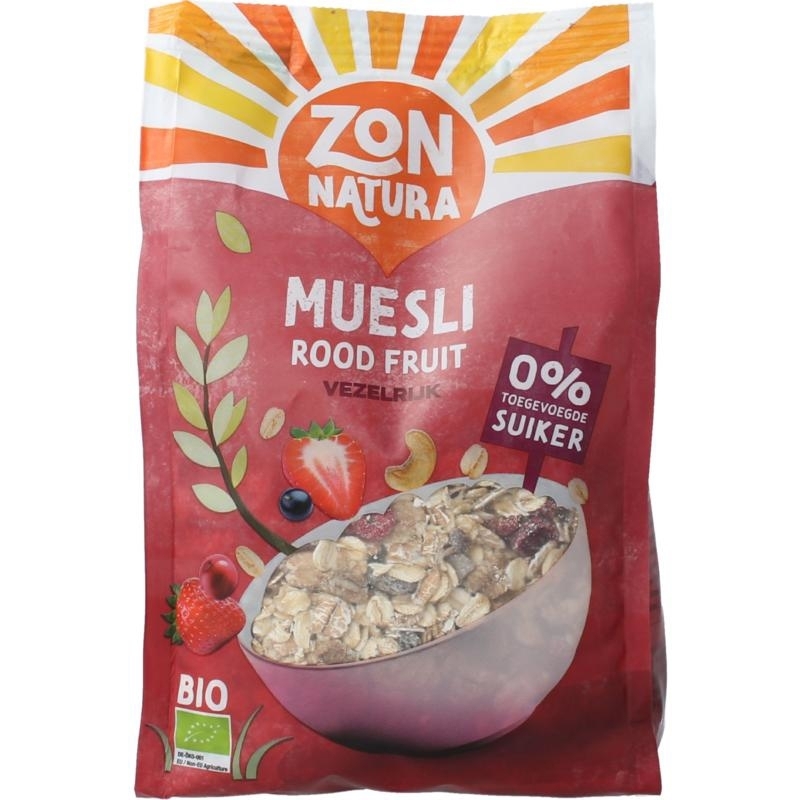 Muesli rood fruit bio 375g