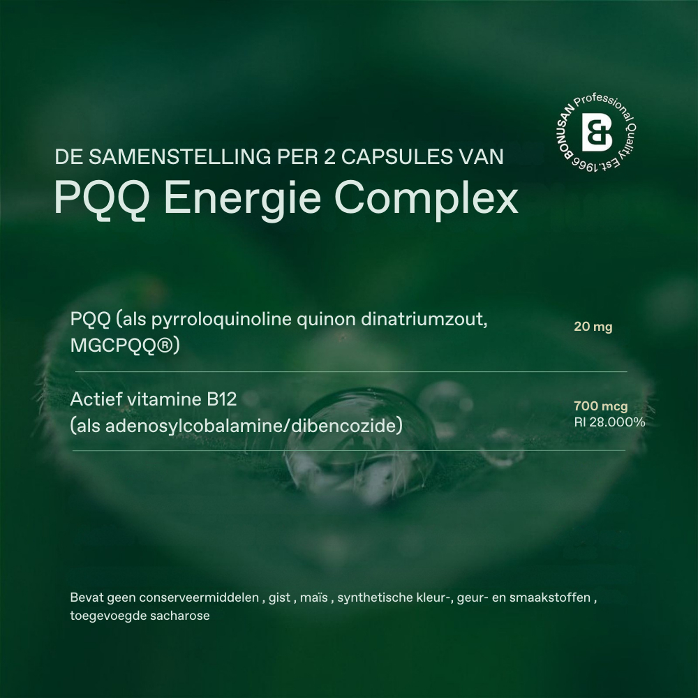 Bonusan PQQ Energie Complex 60 Capsules