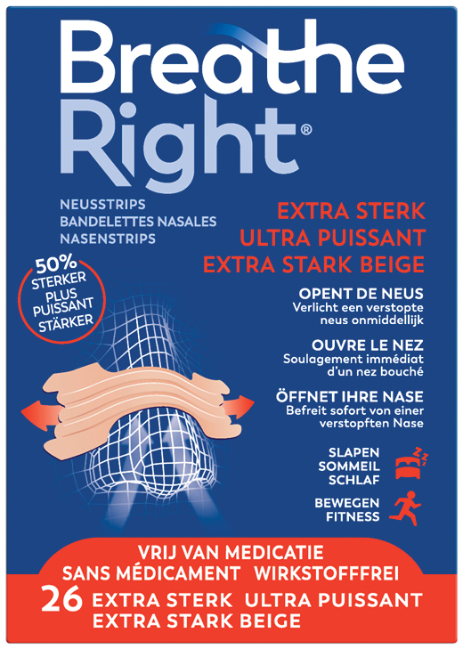 Breathe Right Neusstrips Extra Sterk 26 stuks