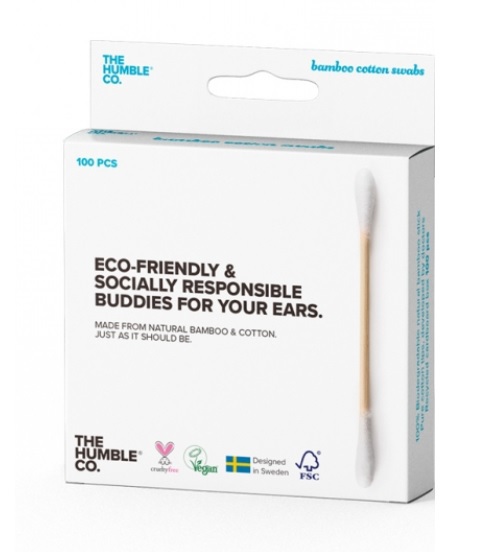 Wattenstaafjes Bamboe Wit 100 stuks