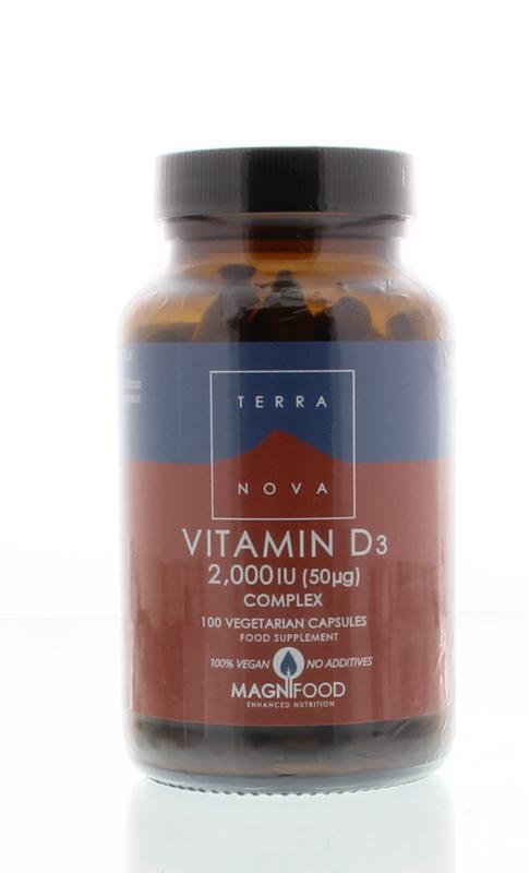 Terranova Vitamine D3 2000IU complex 100ca