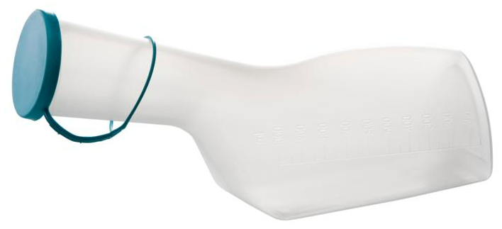 Urinaal Man met deksel Mat 1000 ml