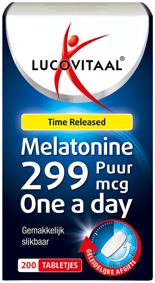 Lucovitaal Melatonine 299 MCG Time Released 200 Tabletten