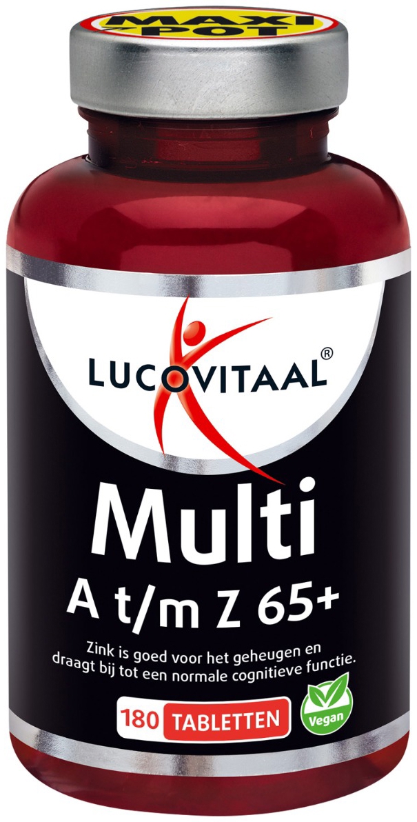 Lucovitaal Multivitaminen A-Z 65+ 180tb
