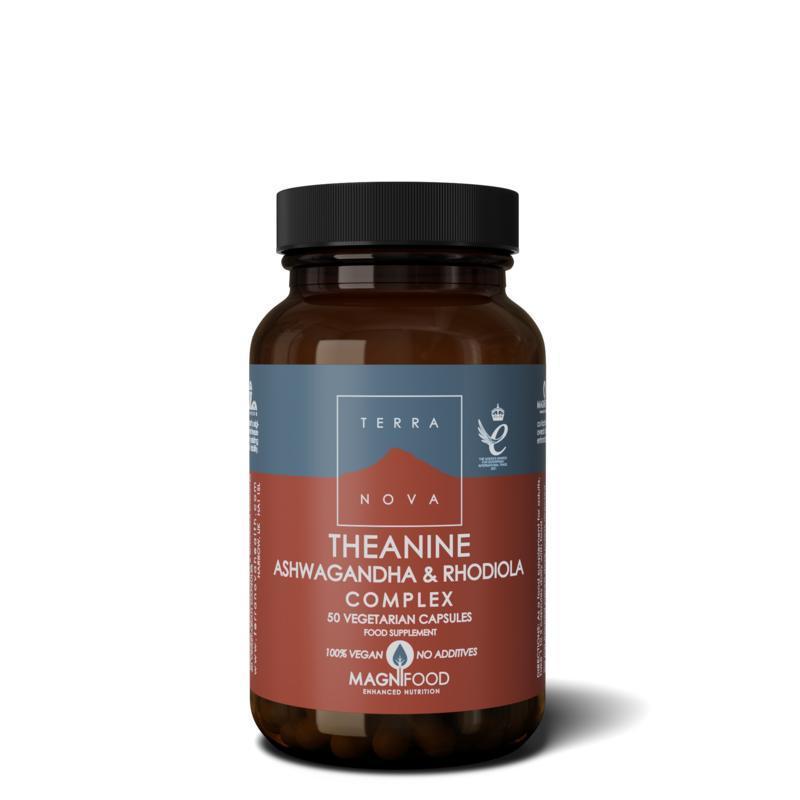 Terranova L-theanine ashwagandha & rhodiola complex 50ca