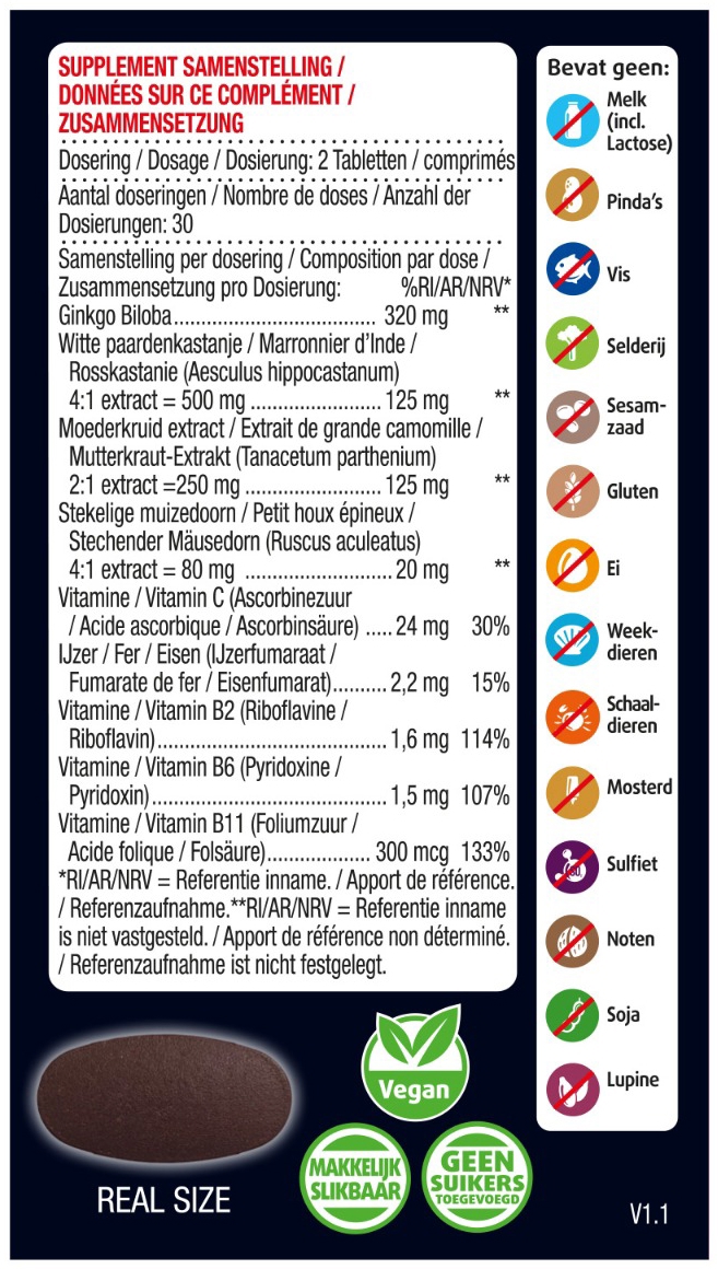 Lucovitaal Bloedcirculatie Support 60 Tabletten