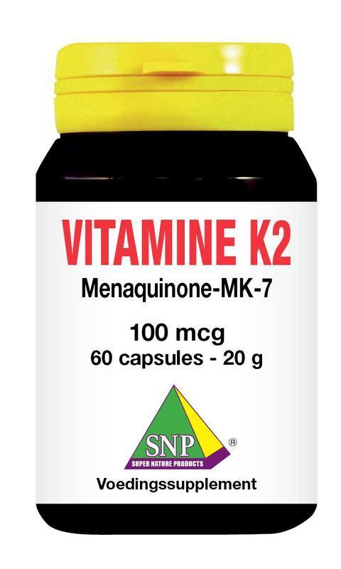 Vitamine K2 Mena Q7 100 MCG 60 Capsules